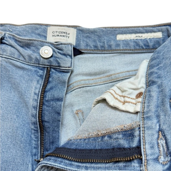 Citizens Of Humanity Isola Mid-Rise Women’s Flare Jeans Sz 26 Light Blue - Picture 5 of 7